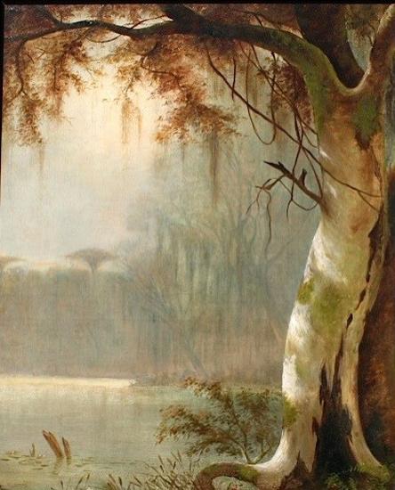 Joseph Rusling Meeker Lake Maurepas Bayou oil painting picture